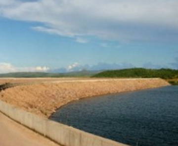 Barragem do reservatório de UHE Manso, em MT 