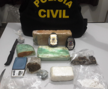 Polícia Civil prende traficante com 3,5 kg de drogas em Juína 