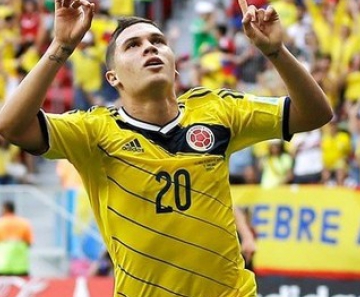 Juan Quintero defendeu a Colômbia na Copa do Mundo 2014