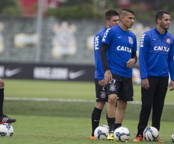 Mano Menezes, durante treino do Corinthians 